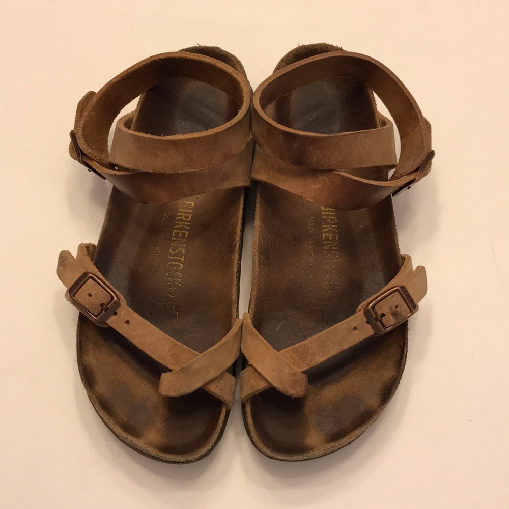 Birkenstock Yara sandals oiled leather brown